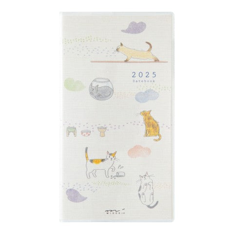 MD Pocket Diary Slim 2025 - Gatos