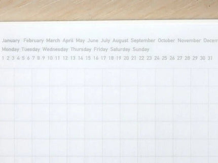 365 days notebook B6 Landscape - Cuadrícula - ColorSwatch