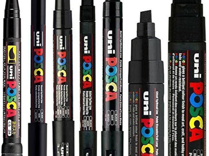 Set de 7 Posca - Negro