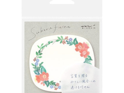 Sticky Notes Transparentes - Corona de Flores