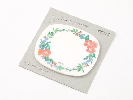 Sticky Notes Transparentes - Corona de Flores