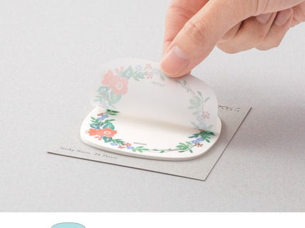 Sticky Notes Transparentes - Corona de Flores