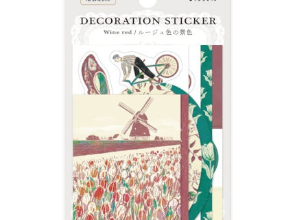 Decoration Stickers - Dark Red
