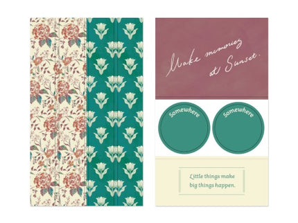 Decoration Stickers - Dark Red