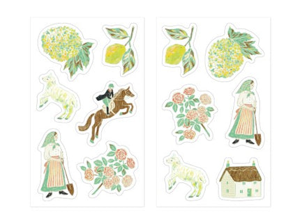 Decoration Stickers - Yellow Green