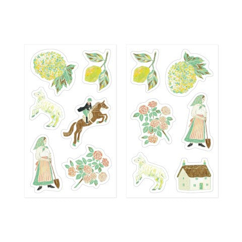 Decoration Stickers - Yellow Green