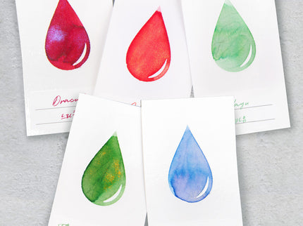Ink Swatch - Tarjetas Verticales - 50 - Gota