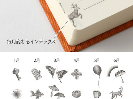 5 year mini diary - Gate (red) - ColorSwatch