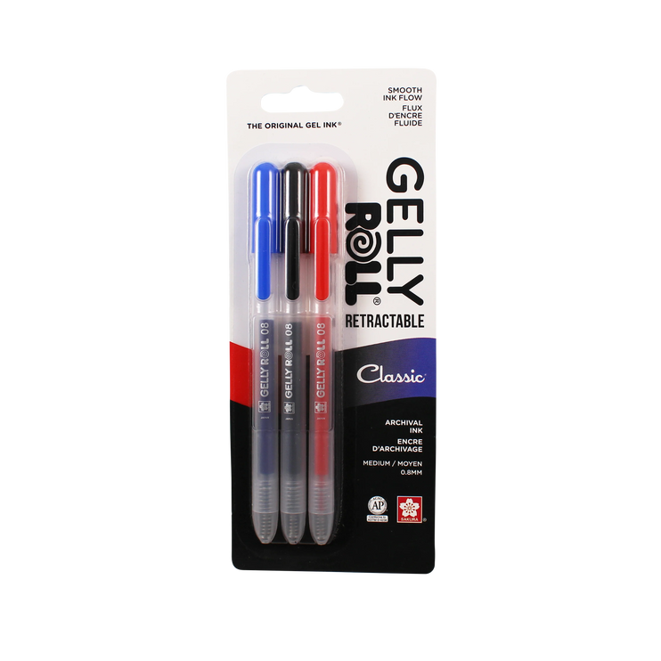 Gelly Roll Retráctil - Set de 3 - Classic