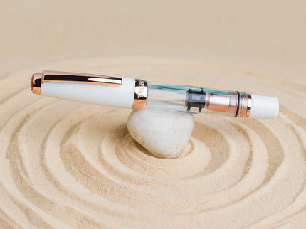 Pluma Fuente Diamond Mini - White Rose Gold II