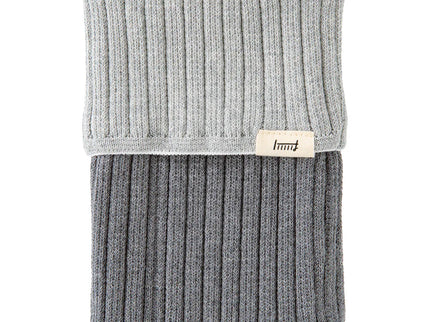 Knitted Book Band with Pockets - Two Tone Gray