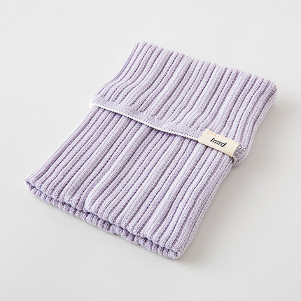 Knitted Book Band with Pockets - Light Purple