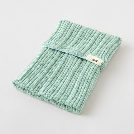 Knitted Book Band with Pockets - Blue Green