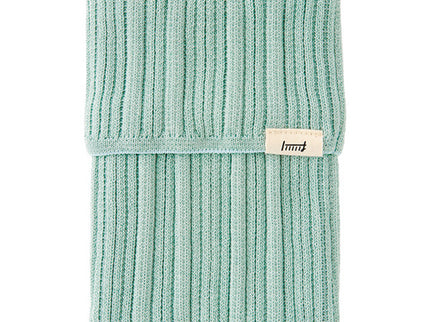Knitted Book Band with Pockets - Blue Green