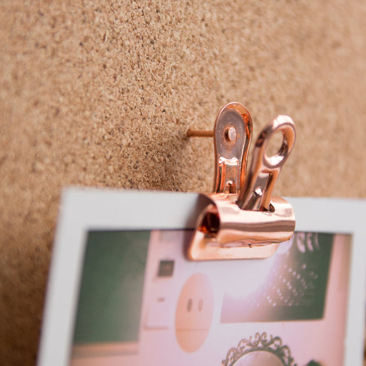 Rosegold Pushpin Clips