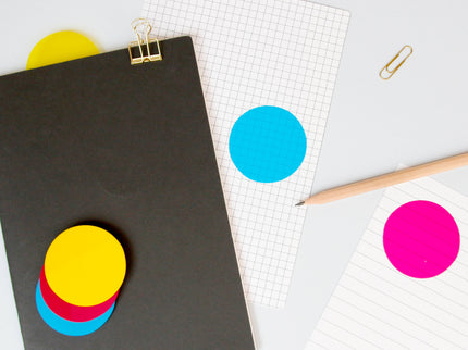 CMYK Sticky Notes Transparentes