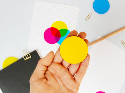 CMYK Sticky Notes Transparentes