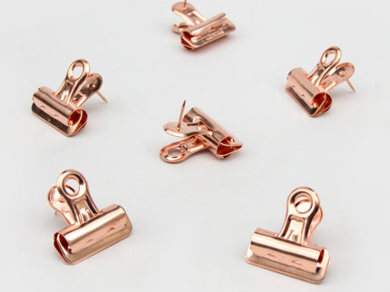 Rosegold Pushpin Clips