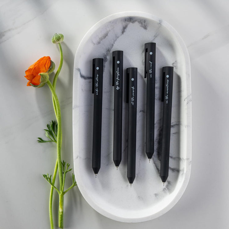 Lapiceros de Gel para Biblia - Set de 5 - Black