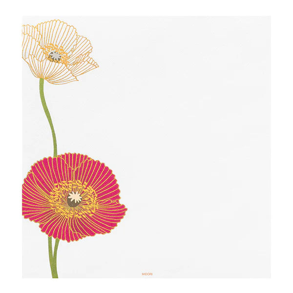 Bloc de papel - Silk-Printing - Poppy