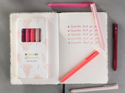 Lapiceros de Gel para Biblia - Set de 5 - Pink