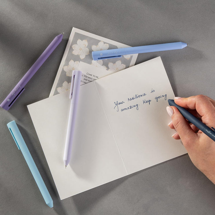 Lapiceros de Gel para Biblia - Set de 5 - Blue