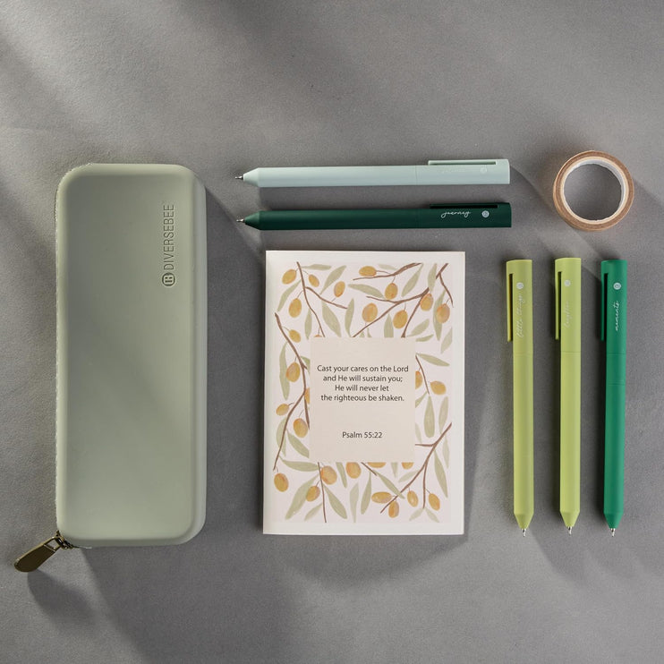 Lapiceros de Gel para Biblia - Set de 5 - Green