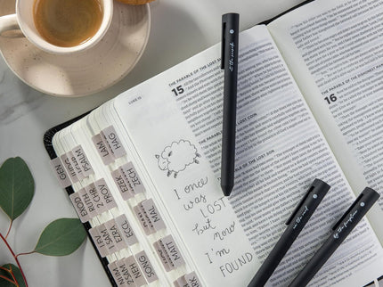 Lapiceros de Gel para Biblia - Set de 5 - Black