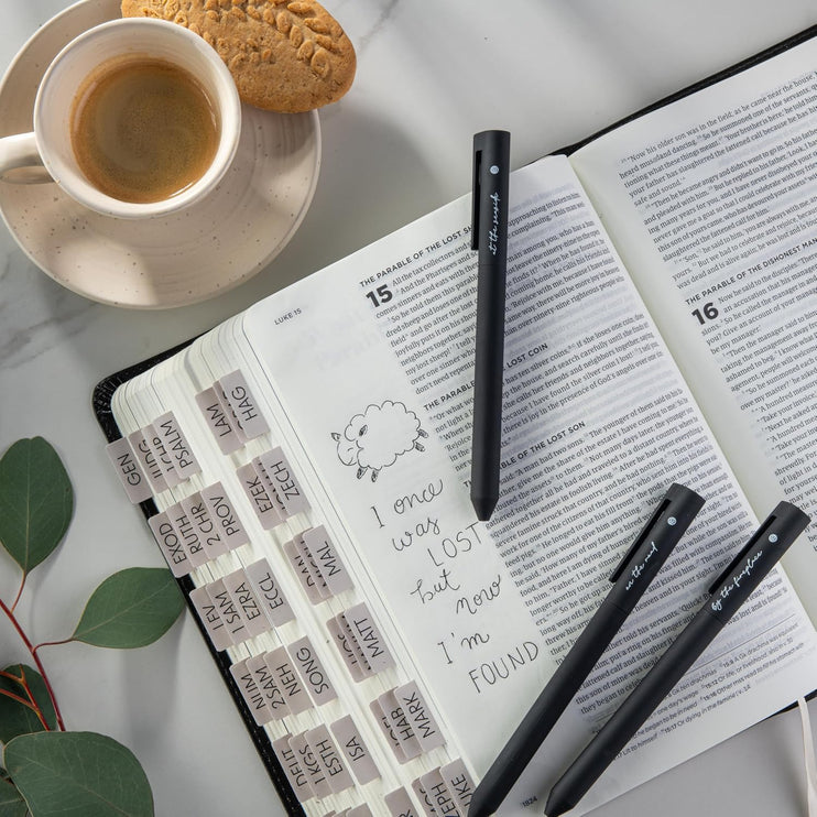 Lapiceros de Gel para Biblia - Set de 5 - Black