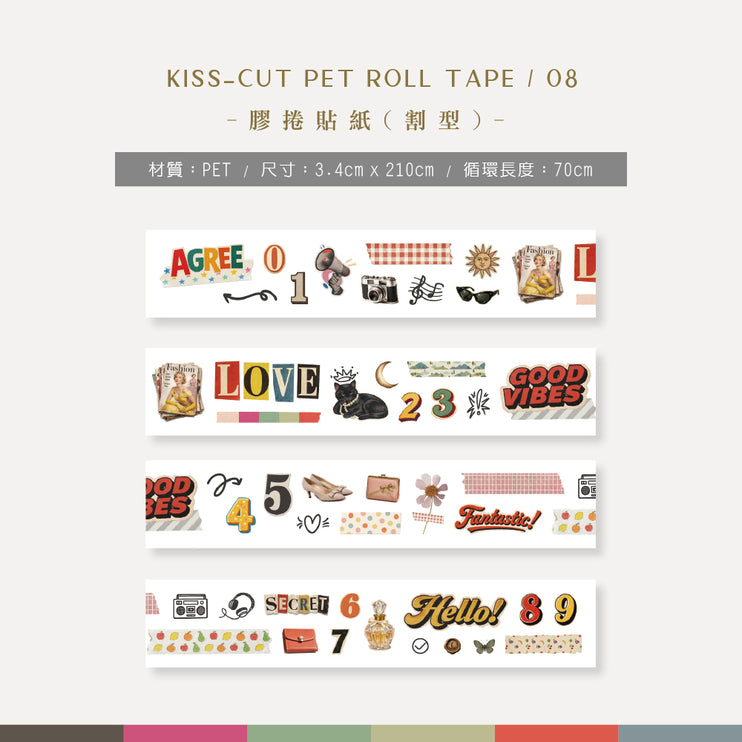 MU - PET Tape Kiss-Cut Roll Tape - 08