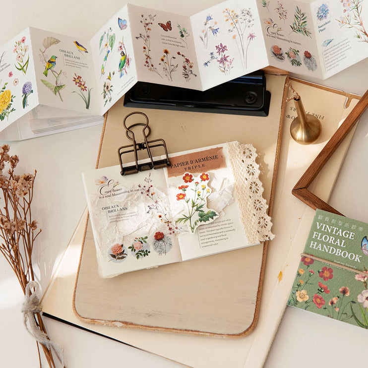 MU - Washi Tape Book - Vintage Floral Handbook