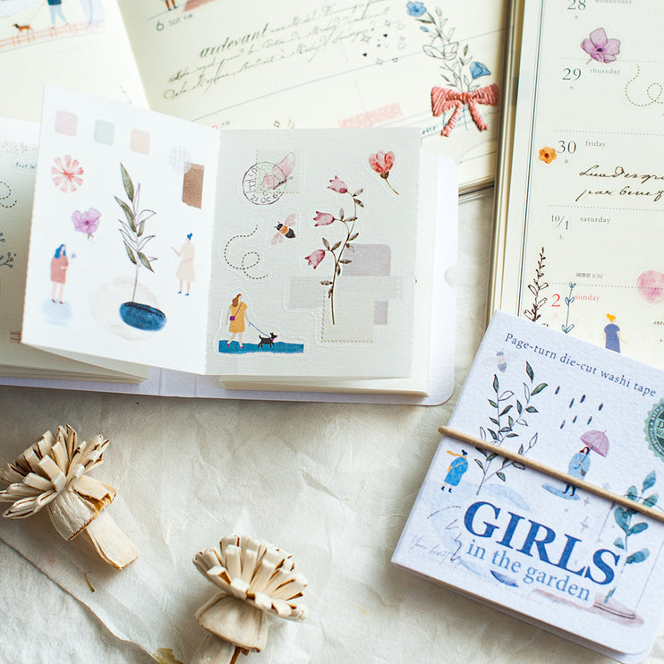 MU - Washi Tape Book - Girls in the Garden