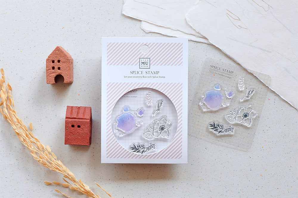 MU - Clear Splice Stamps - Anemone & Branch