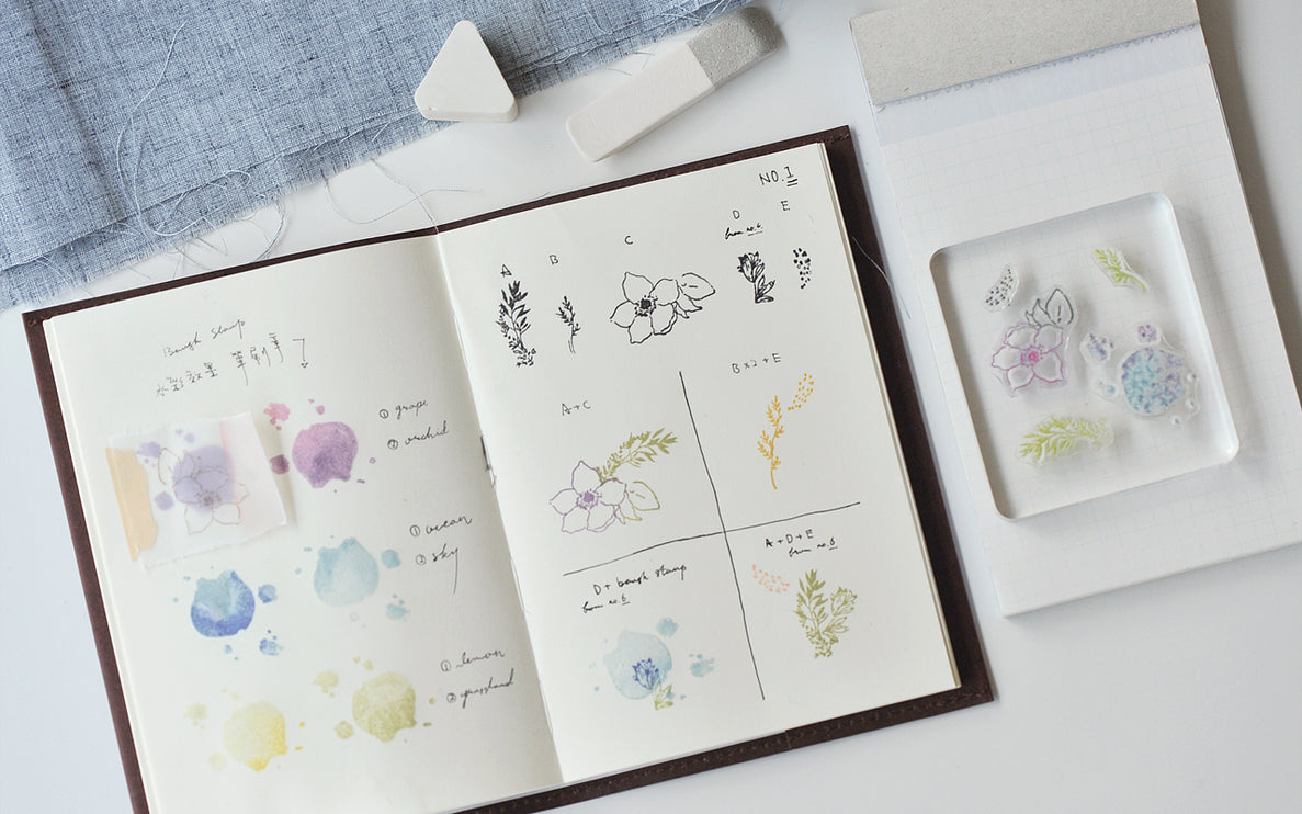MU - Clear Splice Stamps - Anemone & Branch