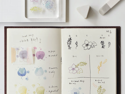 MU - Clear Splice Stamps - Anemone & Branch