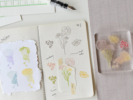 MU - Clear Splice Stamps - Flowers & Buds