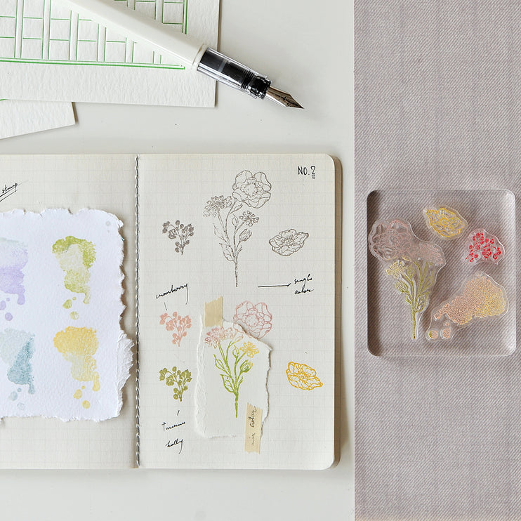 MU - Clear Splice Stamps - Flowers & Buds