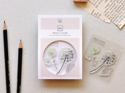 MU - Clear Splice Stamps - Dandelion