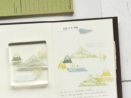 MU - Clear Splice Stamps - Mountains