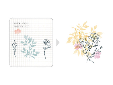 MU - Clear Splice Stamps - Flowers & Branches