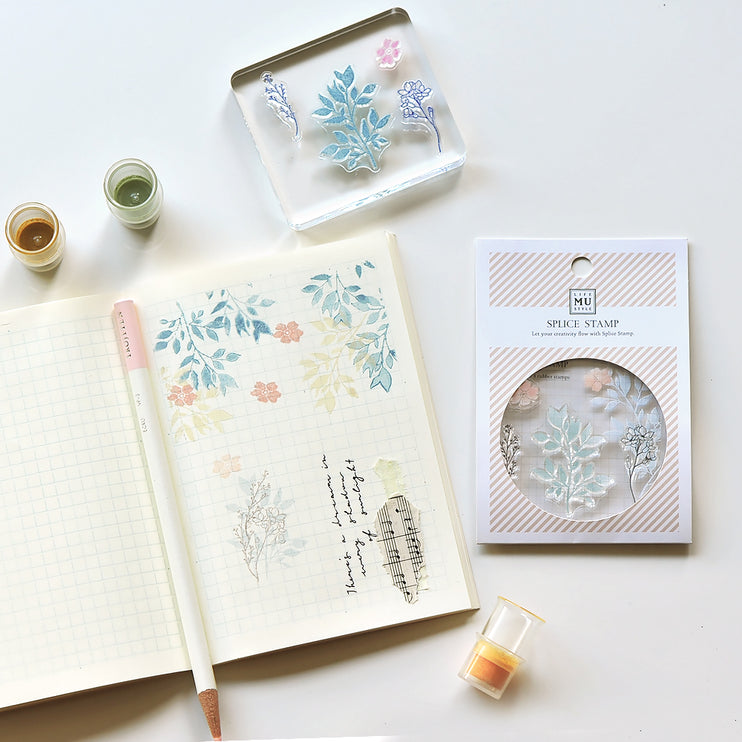 MU - Clear Splice Stamps - Flowers & Branches