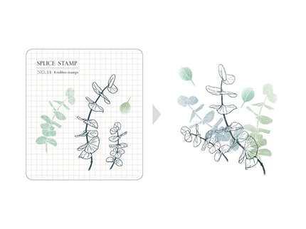 MU - Clear Splice Stamps - Eucalyptus