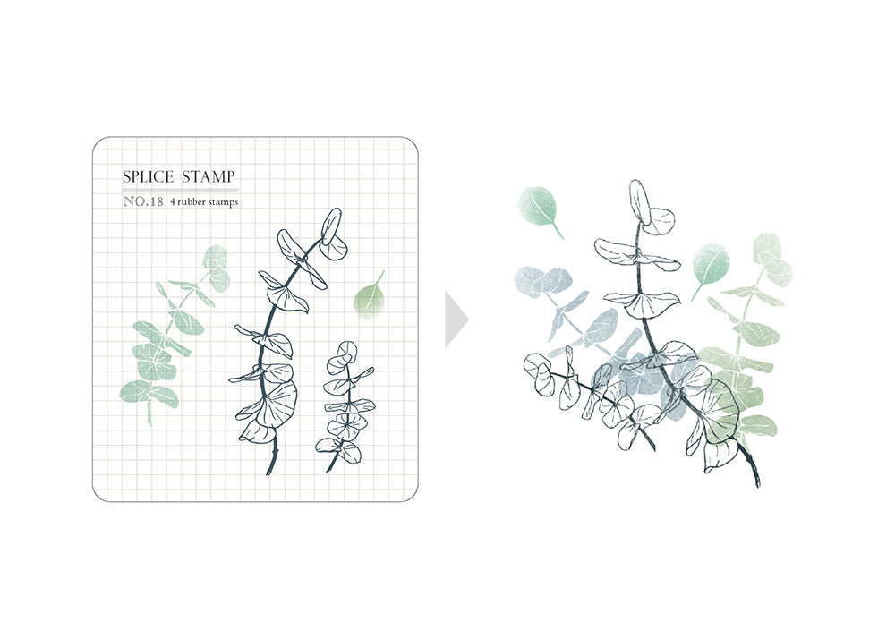 MU - Clear Splice Stamps - Eucalyptus