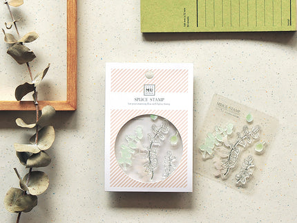 MU - Clear Splice Stamps - Eucalyptus