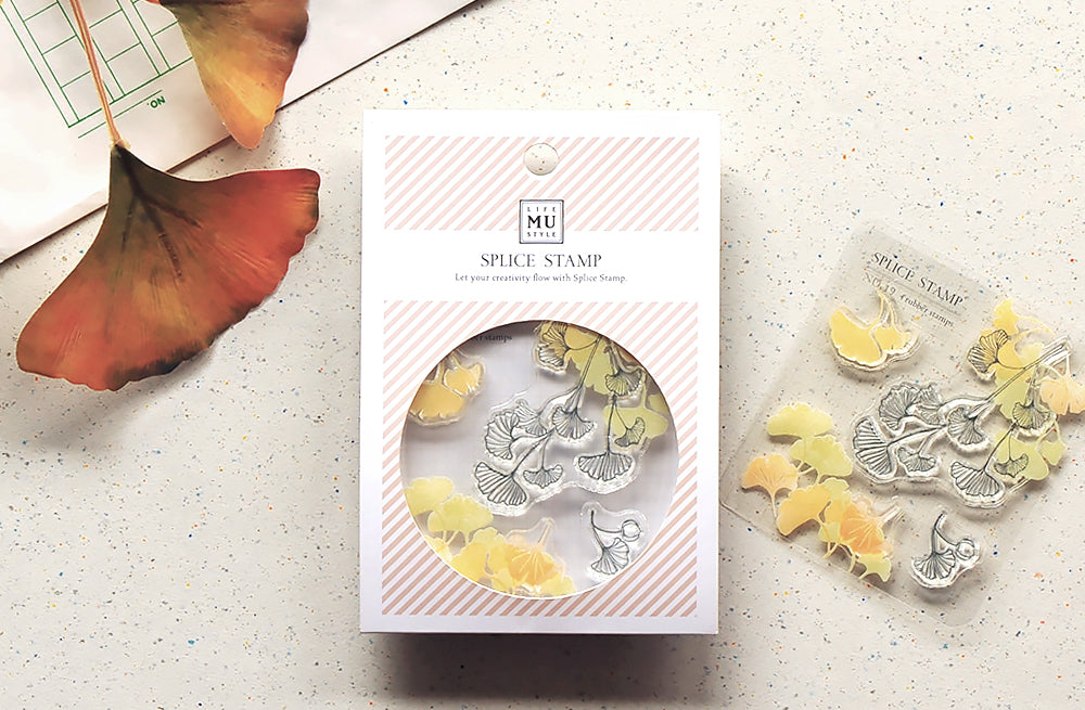 MU - Clear Splice Stamps - Gingko
