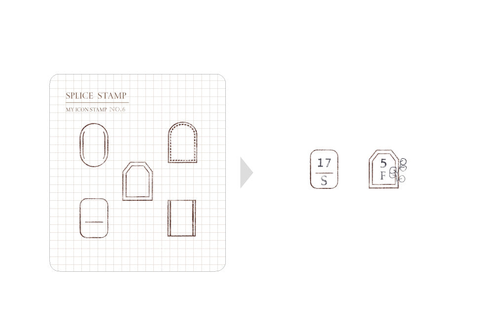 MU - Clear MU Icon Stamps - Small Frames B