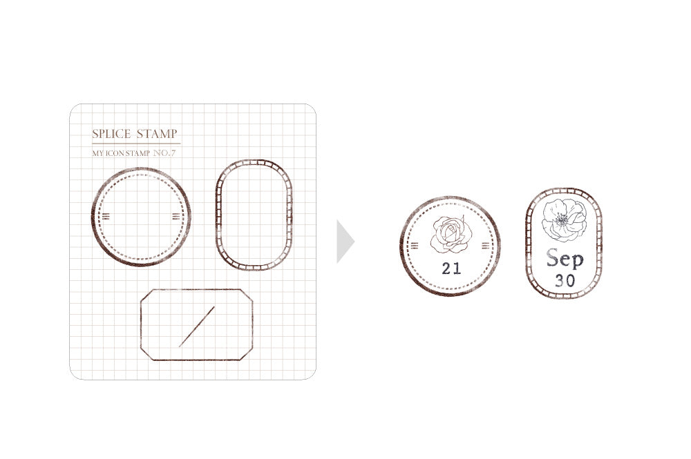 MU - Clear MU Icon Stamps - Large Frames