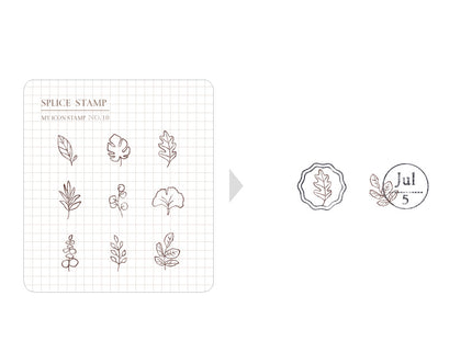 MU - Clear MU Icon Stamps - Leaves