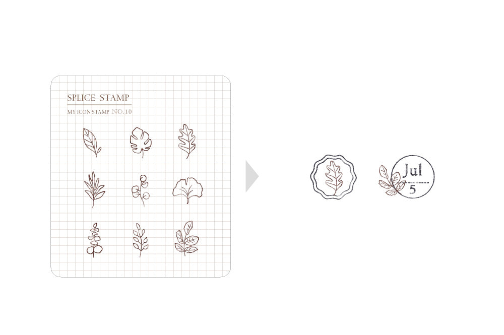 MU - Clear MU Icon Stamps - Leaves