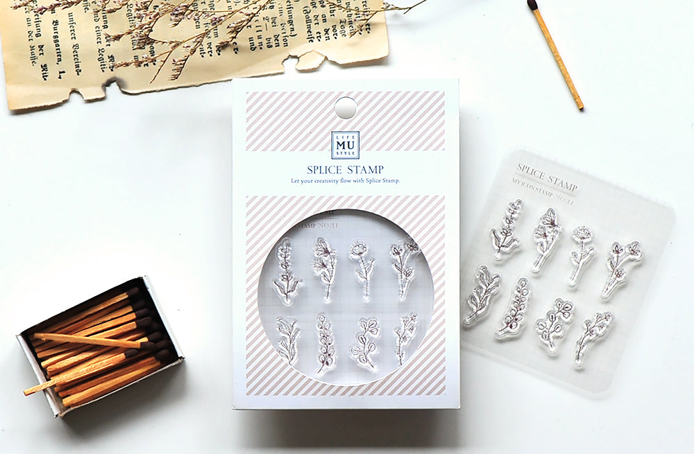 MU - Clear MU Icon Stamps - Flowers